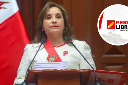 Dina Boluarte marca distancia de Per Libre