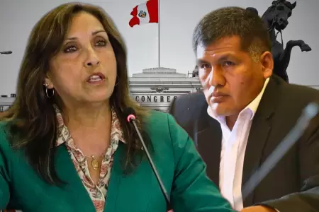 Dina Boluarte y Jaime Quito