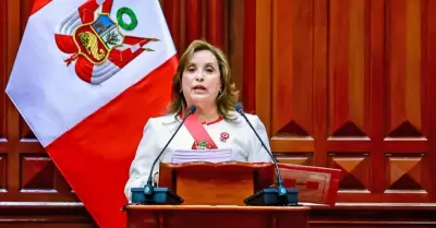 Dina Boluarte en su mensaje a la Nación.