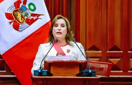 Dina Boluarte en su mensaje a la Nacin.