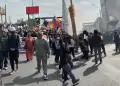 Manifestantes se enfrentaron con la PNP en el jirn Ancash en Cercado de Lima