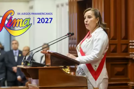 Dina Boluarte realiz anuncios en deporte.