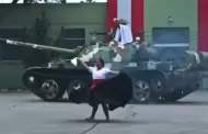 Inusual pero real: Tanque promete robarse el show bailando marinera en la Gran Parada Militar