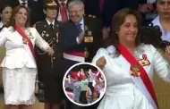 Dina Boluarte solt sus pasos de baile en Desfile Militar: Presidenta sigui coreografa de la Pandilla Moyobambina