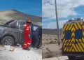 Madre de familia fallece tras despiste y volcadura de camioneta en carretera Binacional: Sus hijos quedaron heridos