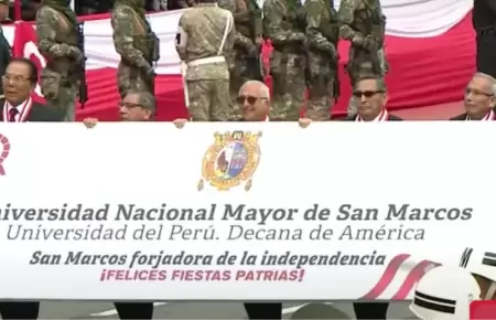 UNMSM volvi a participar de la Gran Parada Militar