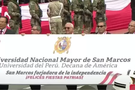 UNMSM volvi a participar de la Gran Parada Militar