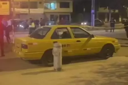 Taxista fue asesinado por sicarios en Los Olivos.