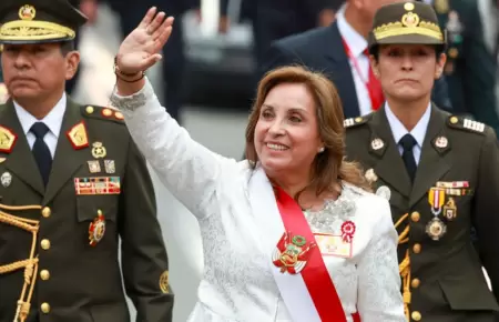 Dina Boluarte particip de su ltima Parada Militar como presidenta.