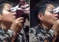Mujer impacta al enchinarse las pestaas con pinza de mecnica: "Antes muerta que sencilla"