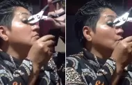 Mujer impacta al enchinarse las pestaas con pinza de mecnica: "Antes muerta que sencilla"