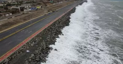 Cierran acceso a la Costa Verde por alerta de tsunami.