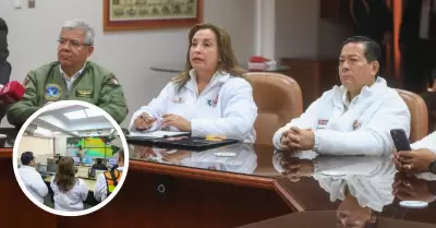 Dina Boluarte supervisa litoral peruano tras alerta de tsunami