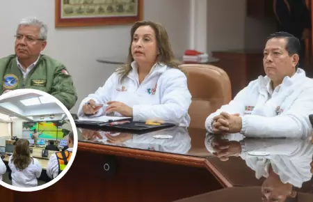 Dina Boluarte supervisa litoral peruano tras alerta de tsunami
