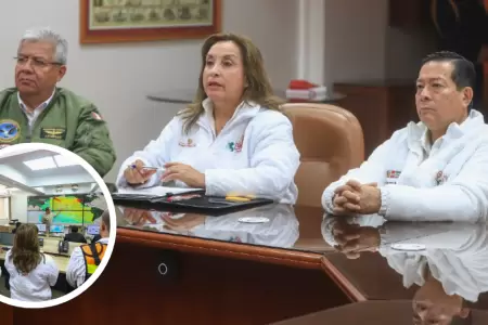 Dina Boluarte supervisa litoral peruano tras alerta de tsunami