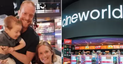 Mujer da a luz en cine