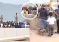 Ciudadanos permanecen en refugio de Escuela Naval en La Punta ante llegada del tren de olas en litoral peruano
