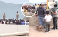 Ciudadanos permanecen en refugio de Escuela Naval en La Punta ante llegada del tren de olas en litoral peruano