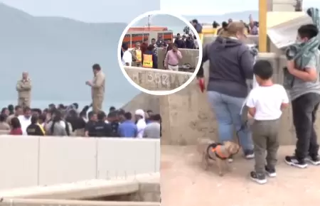 Ciudadanos permanecen en refugio de Escuela Naval en La Punta