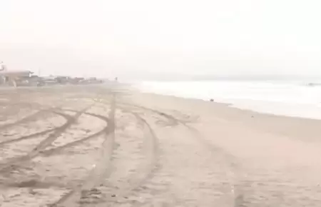 Reportan que el mar se retir 3 metros en la playa San Pedro en Lurn.