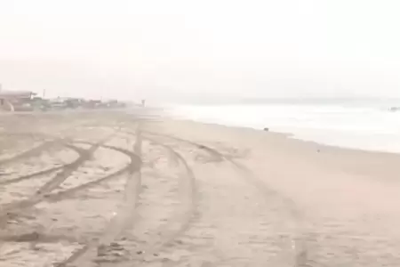 Reportan que el mar se retir 3 metros en la playa San Pedro en Lurn.