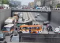 Buses de 'El Anconero' y Metropolitano chocan en va exclusiva a la altura de la Plaza Dos de Mayo