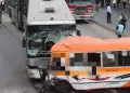 Metropolitano anuncia desvos y cierre temporal de tres estaciones tras accidente en la av. Alfonso Ugarte