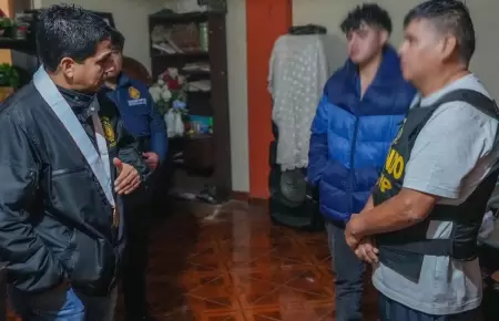 Detienen a integrantes de 'Los Capos del Crimen' en San Juan de Lurigancho.