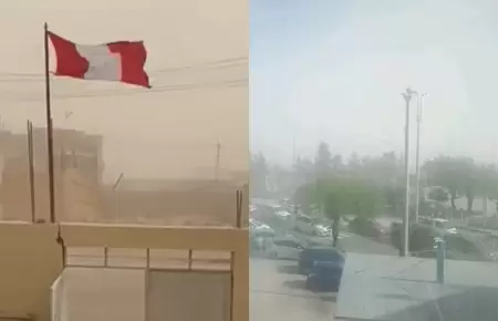 Vientos afectaron a Arequipa y Tacna.
