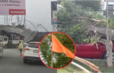Fuertes vientos causan accidentes en Lima