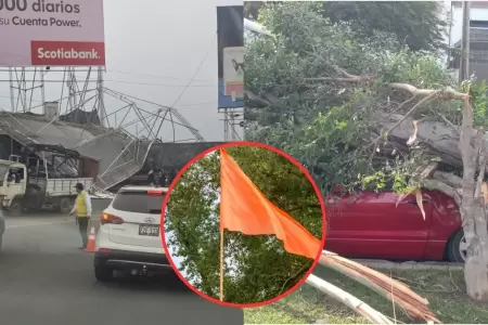 Fuertes vientos causan accidentes en Lima