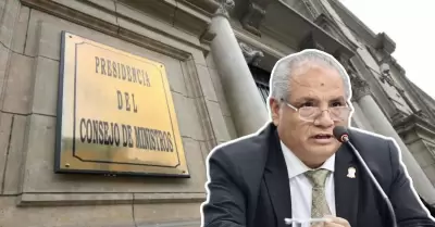 PCM respalda a César Sandoval ante críticas del alcalde de Lima