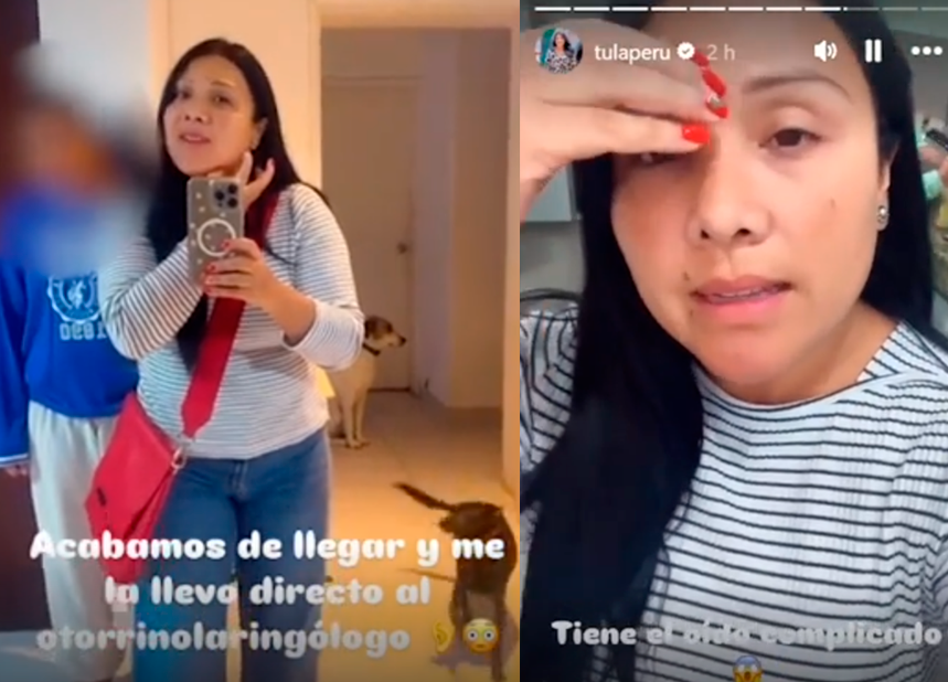 Tula Rodrguez revela que su hija tiene el "odo complicado" por una infeccin.