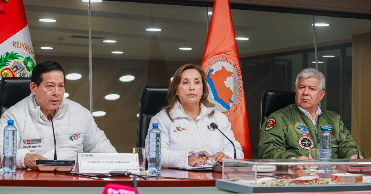 Dina Boluarte en reunión de coordinación ante fenómenos climatológicos: "Estaremos las 24 horas pendientes"