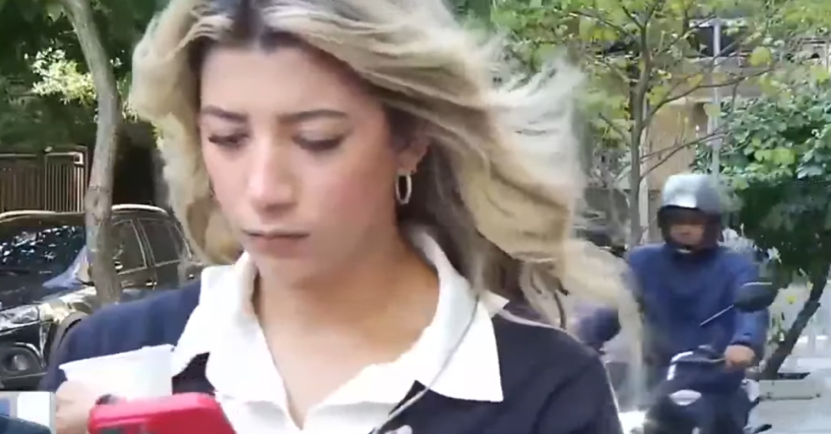 Delincuente roba celular a periodista mientras se preparaba para salir en vivo