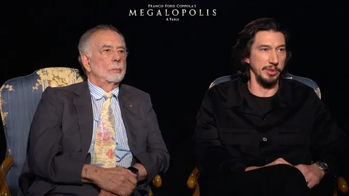 Ford Coppola junto a Adam Driver.
