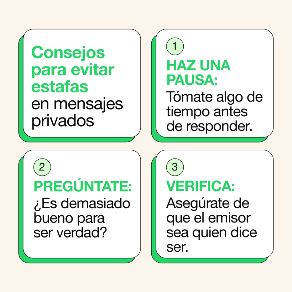Whatsapp brinda consejos ante estafas
