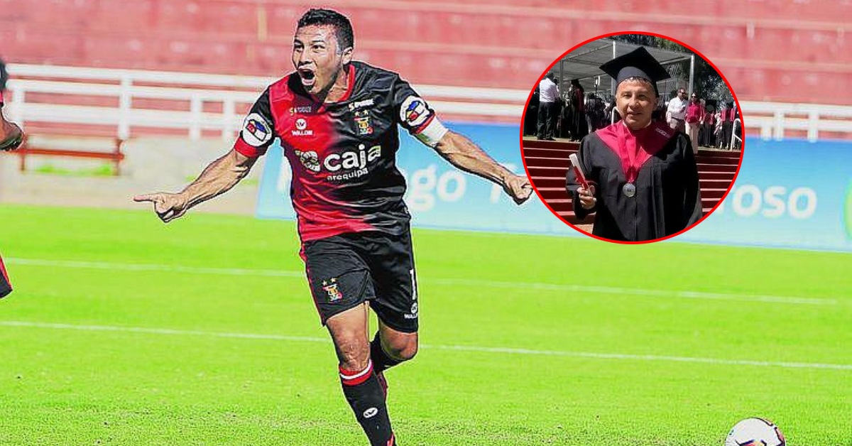 Ysrael 'Cachete' Zúñiga consiguió un nuevo título: Ex goleador e ídolo de Melgar, se graduó como abogado