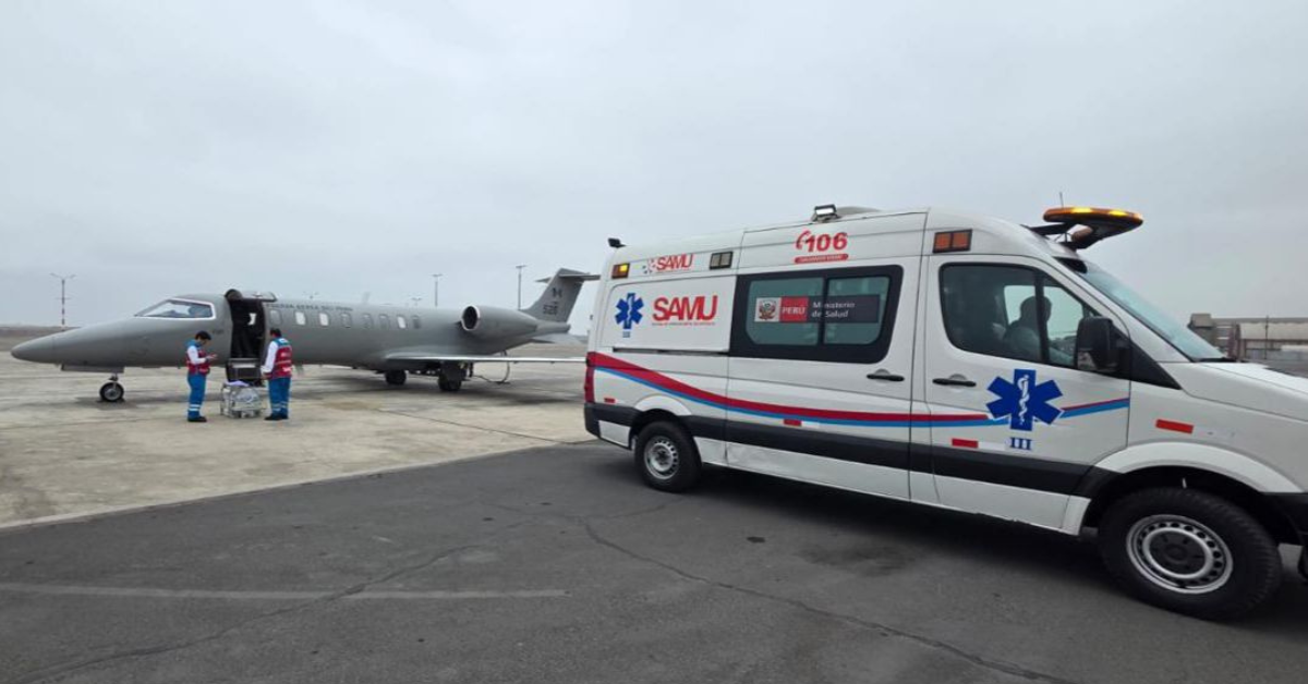 Servicio de Atencin Mvil de Urgencia (SAMU) junta esfuerzos con Fuerza Area del Per (FAP)