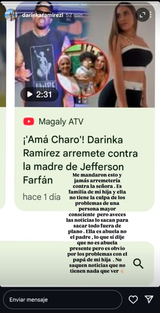 Darinka Ramrez desmiente haber arremetido contra Doa Charo