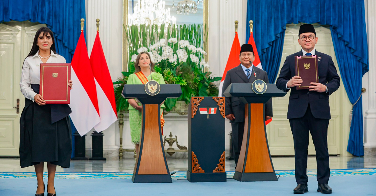 Gobierno peruano firma acuerdo comercial con Indonesia: 56% de productos ingresarán al país sin cobro de arancel