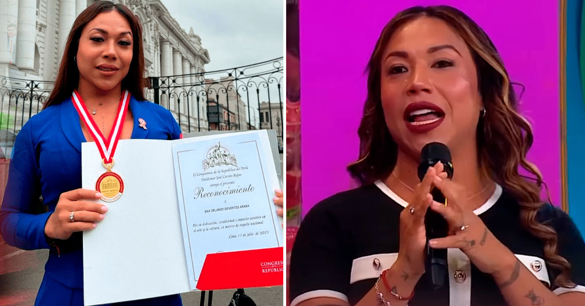 Dayanita cuestiona a congresistas por inesperado detalle en su diploma de reconocimiento: "Son unos burros"