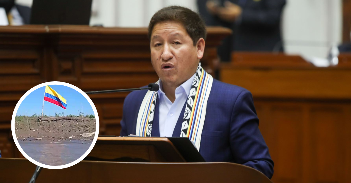 Bellido pide despliegue inmediato de Ejército, Marina y FF. AA. a Santa Rosa tras colocación de bandera colombiana