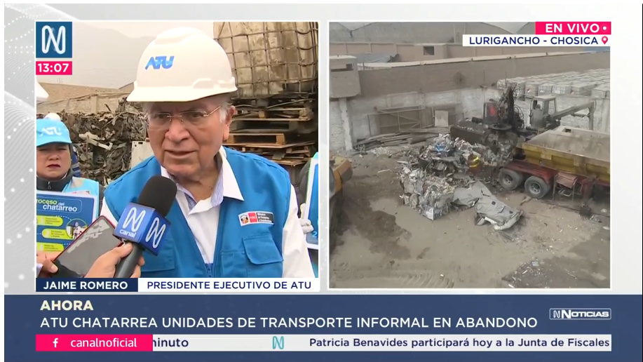 Jaime Romero, presidente ejecutivo de ATU.