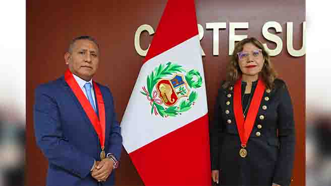 Ruth Benavides Vargas y Santos Benites Burgos, elegidos como Jurado Electoral Especial y presidente suplente, respectivamente.
