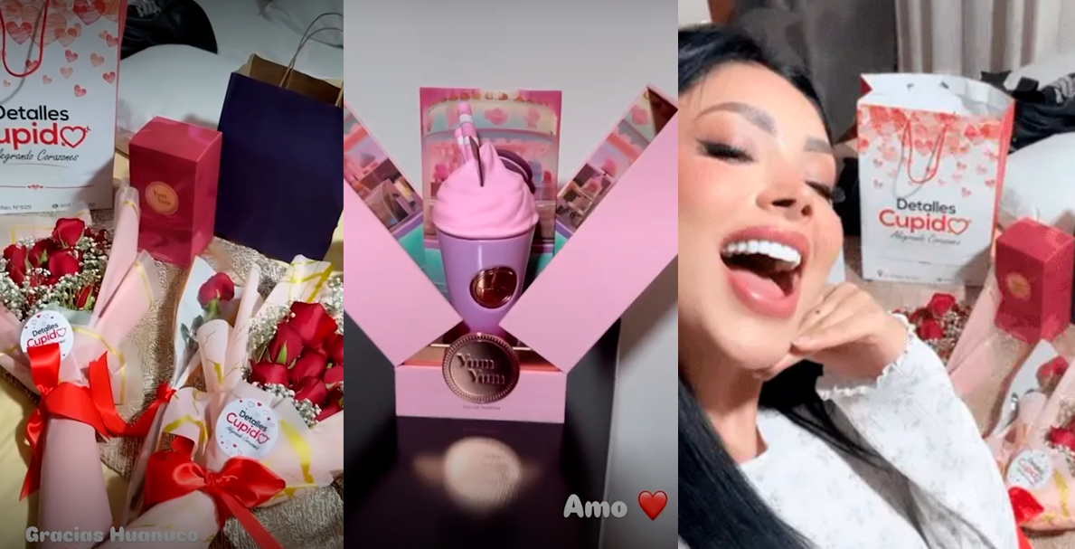 Pamela Franco presume regalos recibidos en Hunuco.