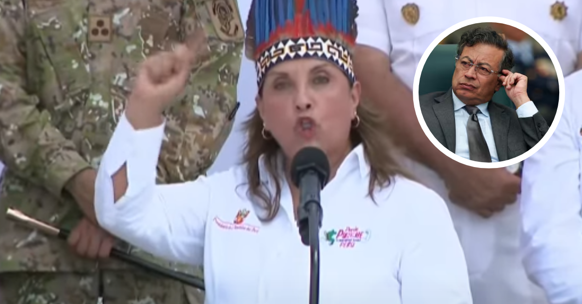 Dina Boluarte a Gustavo Petro: "La soberanía del Perú no está en discusión, Santa Rosa es y seguirá siendo peruana"