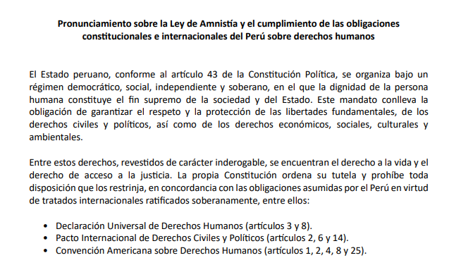 Introduccin del pronunciamiento.