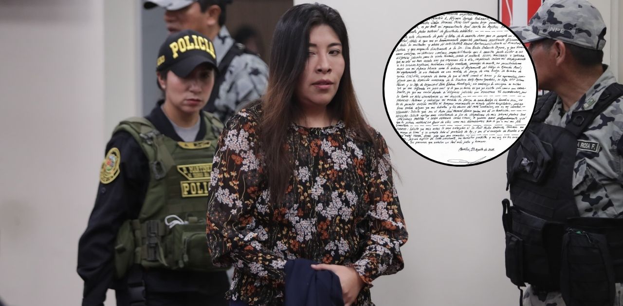 Betssy Chávez anuncia huelga de hambre: Deja carta testamentaria denunciando abusos en penal Anexo de Mujeres