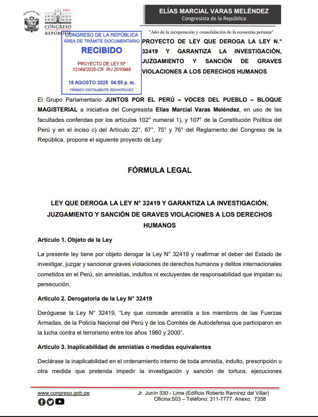 Proyecto de ley